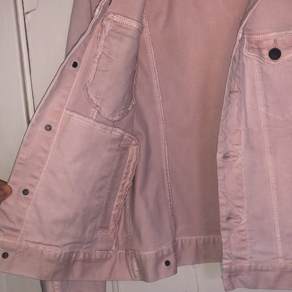 AE Vintage Washed Pink Flex-Denim Jacket - Picture 7 of 9